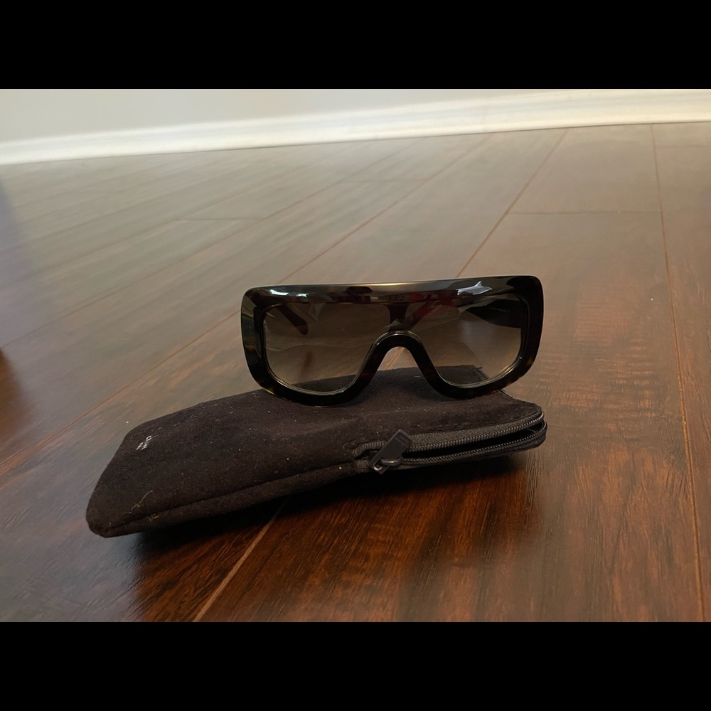 Celine Adele Cl 41377/s Shield Women's Sunglasses Gradient Lenses